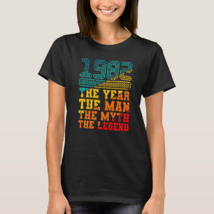 Camiseta 1982 O ano Um homem de aniversário de 40 anos