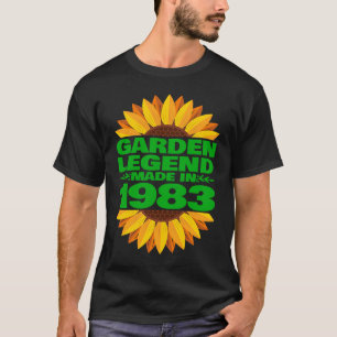 Camiseta 1983, Aniversário e Vintage 1983, Legenda Do Jardi