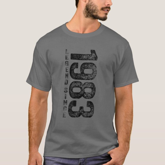 Camiseta 1983 Birthday Legend Since 1983 Gifts Born In 1983 (Frente)