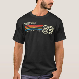 Camiseta 1983 Gama do tórax 40 Aniversário