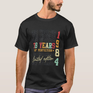 Camiseta 1984 38 Anos 38 Anos Aniversário