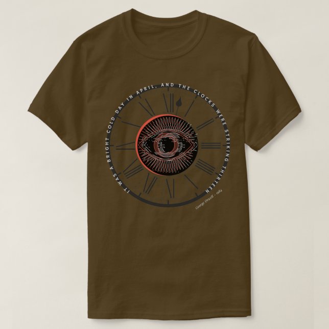Camiseta 1984 Dystopia (Frente do Design)