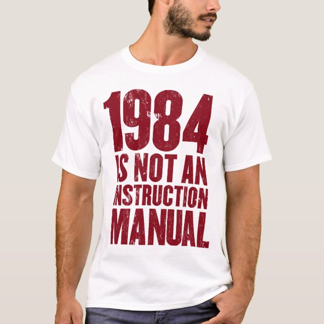 Camiseta 1984 não são um t-shirt do manual da instrução (Frente)
