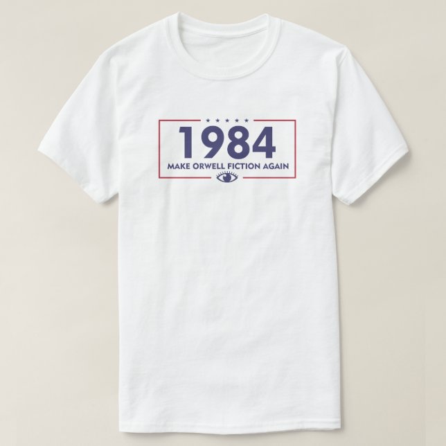 Camiseta 1984 Torna a Ficção Orwell Novamente | Distopia (Frente do Design)