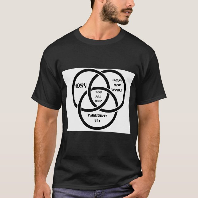 Camiseta 1984: Violência contra o Novo Mundo 451 (Frente)
