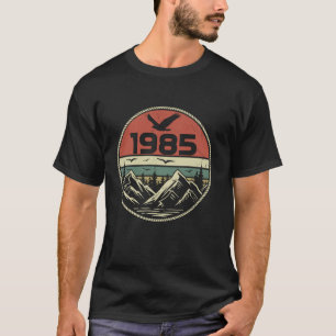 Camiseta 1985 Ano De Nascimento De 1985 Aniversário Retro V
