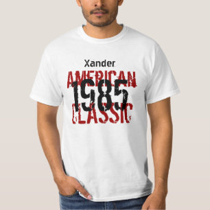Camiseta 1985 ou alguns presentes de aniversário clássico