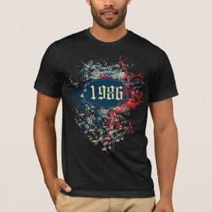 Camiseta 1986 Ano de Aniversário ou Desde 1986 ou Feito em