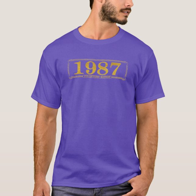 Camiseta 1987 Collectors Edition T-Shirt Roxo (Frente)