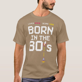 Camiseta 1988 Aniversário Retro Gamer Piel Nascido nos anos