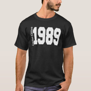 Camiseta 1989 33º Aniversário Mulheres Homens