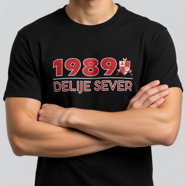 Camiseta 1989 Delije Sever Vermelho Branco (Criador carregado)