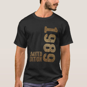 Camiseta 1989 Incrível 1989 Ano De Nascimento Retroativo De