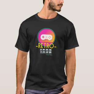Camiseta 1990 Classic Retro Vintage Sunset Video Game Contr