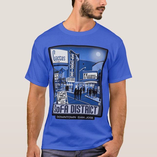 Camiseta 1990s SoFA District San Jose Active (Frente)