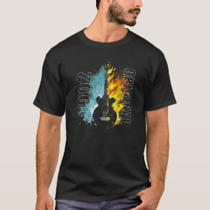 Camiseta 1992 Cor Clássico Retro Colorido Divertido Flames