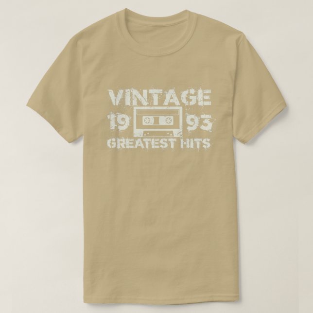 Camiseta 1993 Maiores Batimentos Brancos Vintage (Frente do Design)