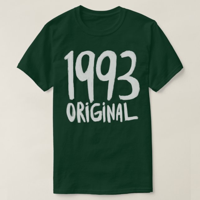Camiseta 1993 nascer inicial em 1993 Ano de nascimento 1993 (Frente do Design)