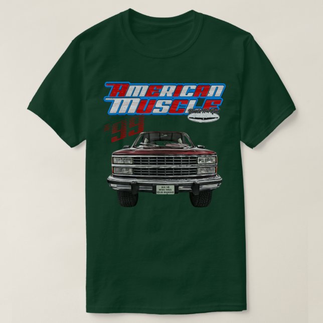 Camiseta 1999,Tahoe,Squarebody Truck,Yukon,Suburban,Silvera (Frente do Design)