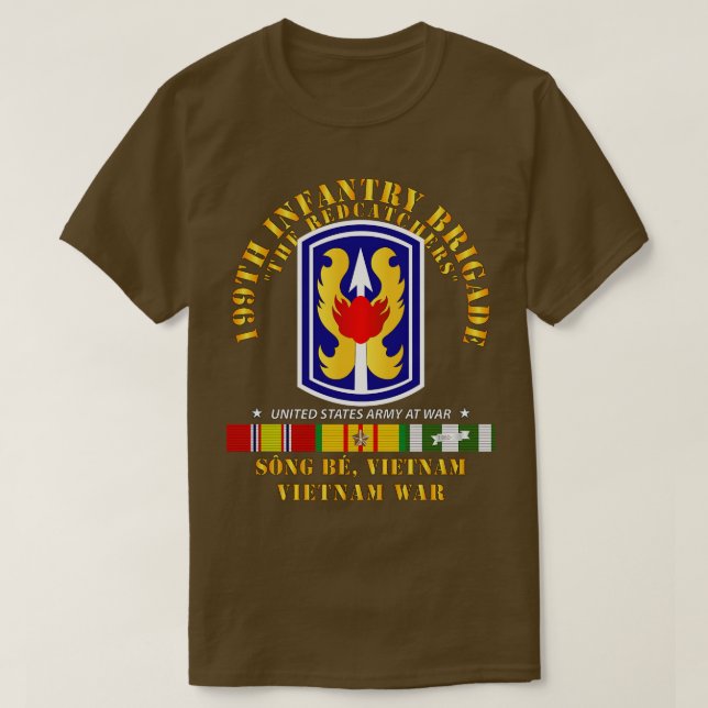 Camiseta 199.ª Brigada de Infantaria RedCatchers SSI w VN S (Frente do Design)