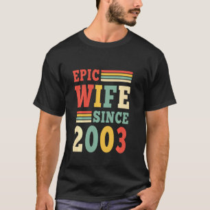 Camiseta 19. ª Esposa Epic do Aniversário do Casamento desd