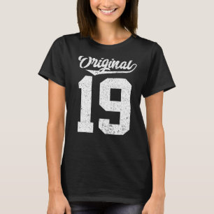 Camiseta 19.º aniversário e 19.º aniversário