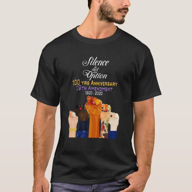 Camiseta 19.a alteração XIX Suffragette 100 anos Aniversári (Frente)