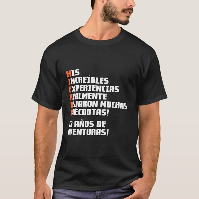 Camiseta 19 Aã±Os De Aventuras (Frente)