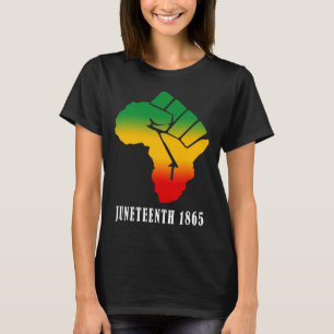 Camiseta 19 Ancestrais Black African Mapa American Fr