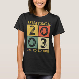 Camiseta 19 anos de idade Retro 2003 19º aniversário