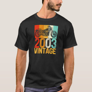 Camiseta 19 Anos De Idade, Retro Motorcycle Vintage 2003 19