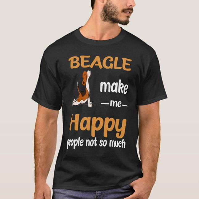 Camiseta 19 Beagle me faz feliz (Frente)
