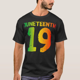 Camiseta 19 de junho Cores Africanas 19 de junho de 1865 Ho