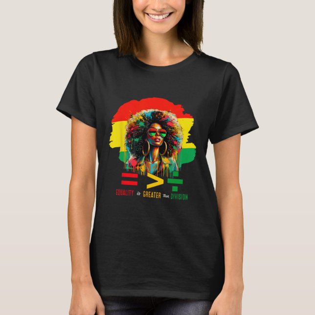 Camiseta 19 de junho de 1865 A igualdade é maior do que (Frente)