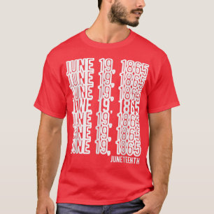 Camiseta 19 de junho de 1865 Black Freedom Ish