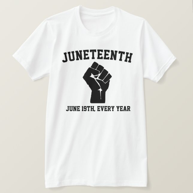 Camiseta 19 de junho de cada ano T-Shirt (Frente do Design)