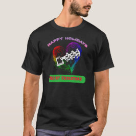Camiseta 19.Ho Ho Ho Papai noel pequeno ajudante feliz Nata