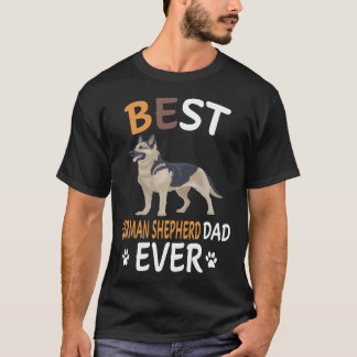 Camiseta 19 Melhor Pastor Alemão Pai de Todos os Tempos Pas