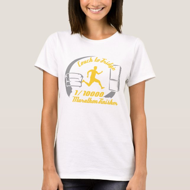 Camiseta 1/10,000 Marathon Finisher Shirt-- Women's Sport (Frente)