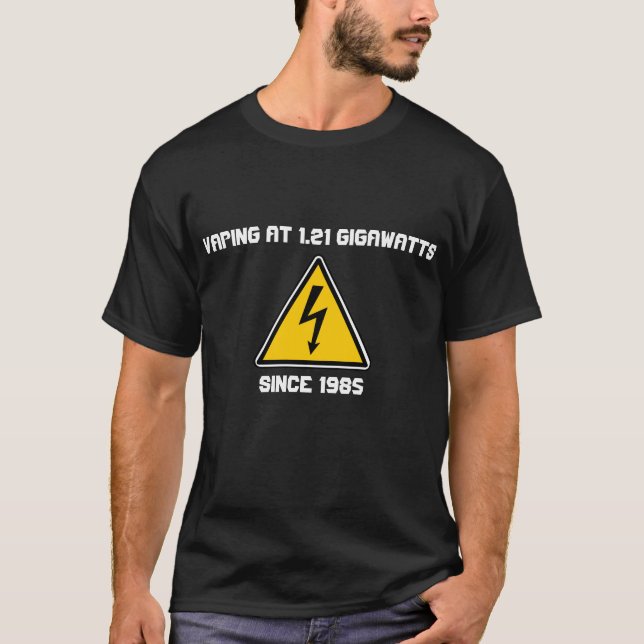 Camiseta 1,21 Gigawatts! (Obscuridade) (Frente)