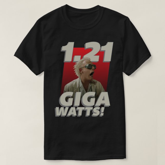 Camiseta 1,21 Gigawatts! T-Shirt Clássico (Frente do Design)