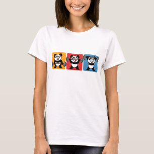Camiseta 1-2-3 panda do halterofilismo