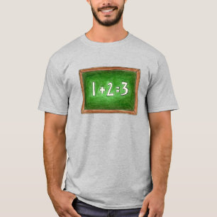 Camiseta 1+2=3 Professora de Matemática do Quadro de Chanta