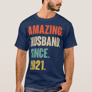 Camiseta 1 Aniversário De Casamento Deu-Lhe Um Marido Incrí