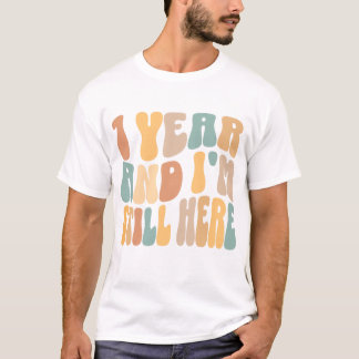 Camiseta 1 ano e eu ainda estou aqui 1rua de aniversário de