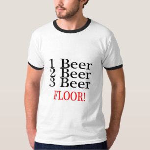 Camiseta 1 ASSOALHO da cerveja da cerveja 3 da cerveja 2