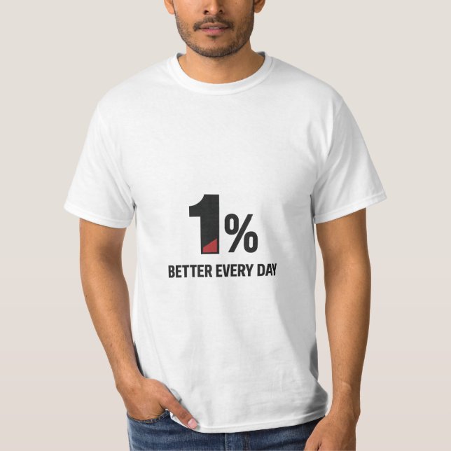 Camiseta 1% Better Every Day – Minimal  (Frente)