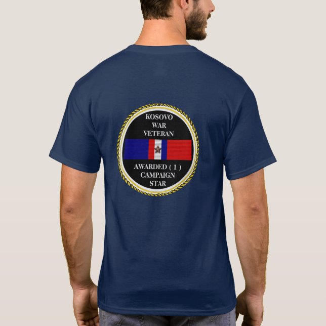 CAMISETA 1 CAMPANHA STAR KOSOVO WAR VETERAN (Verso)