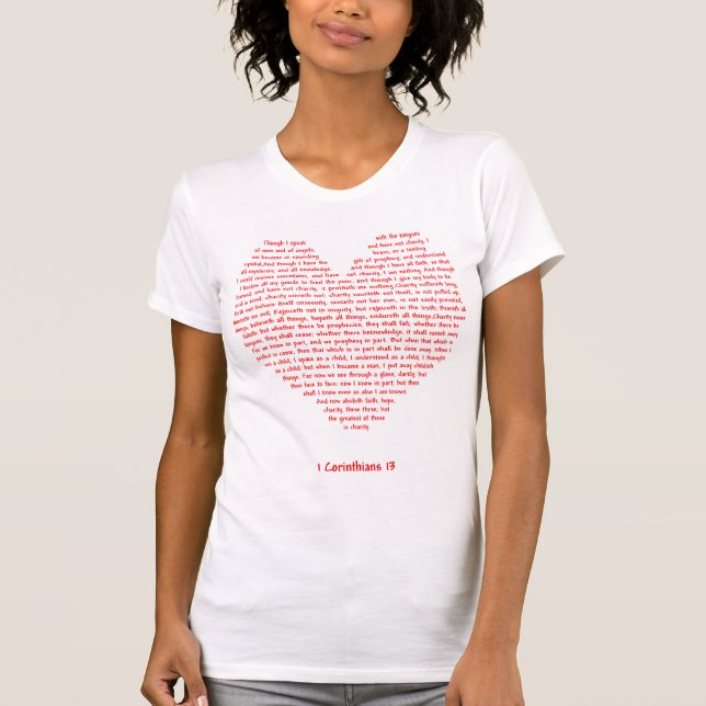 Camiseta 1 coração dos Corinthians 13 (Frente)