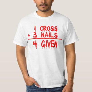 Camiseta 1 cross + 3 Nails = 4 Given